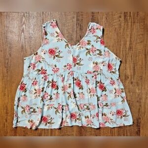 MySTYLE floral tiered top